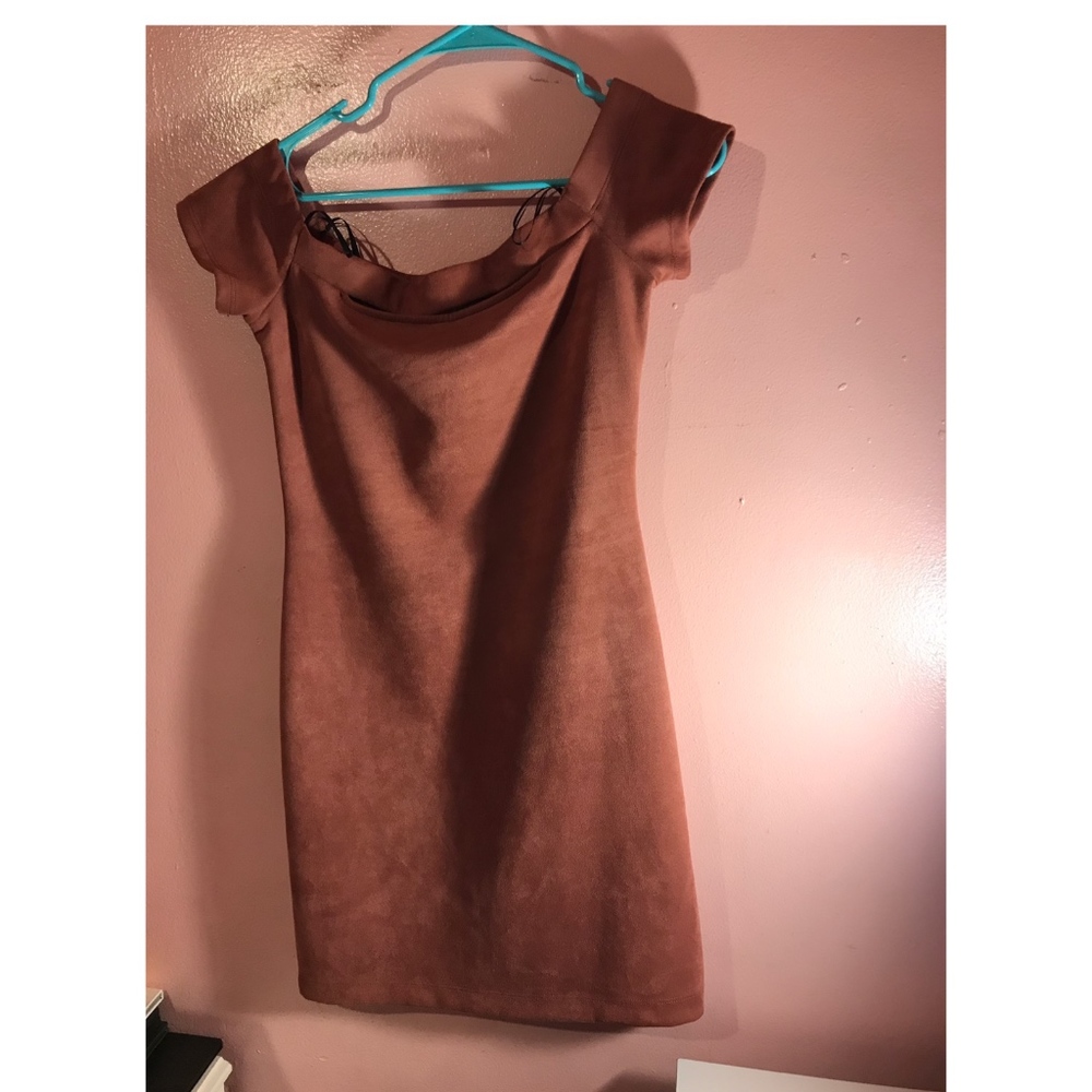 Suede Mini Dress